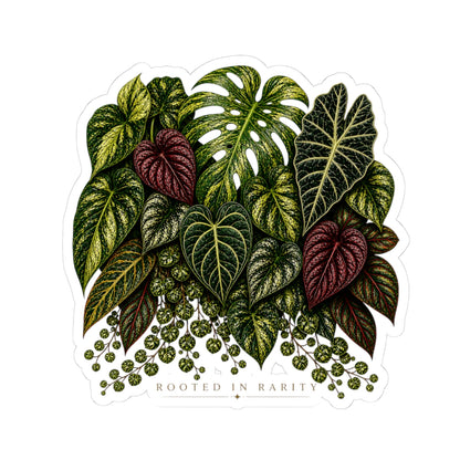 "Rooted in Rarity" Botanical Sticker